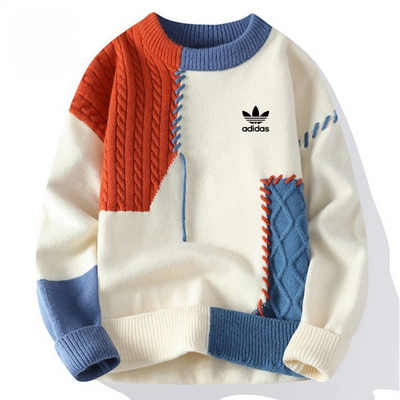 Maglione patchwork casual - Prezzo di liquidazione