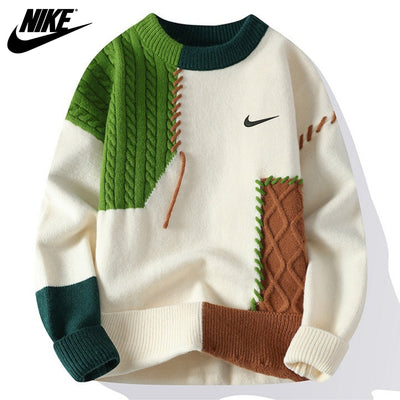 Maglione patchwork casual || Prezzo di saldo