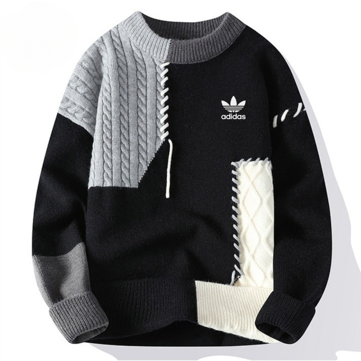 Maglione patchwork casual - Prezzo di liquidazione