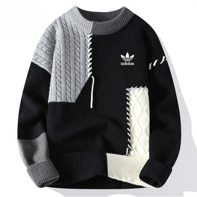 Maglione patchwork casual - Prezzo di liquidazione