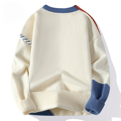 Maglione patchwork casual - Prezzo di liquidazione